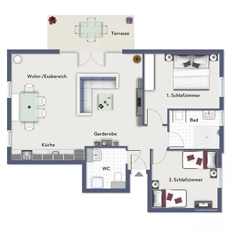 Waldstrasse 9 01 شقة Ostseebad Kühlungsborn